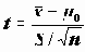   (One sample T-test).